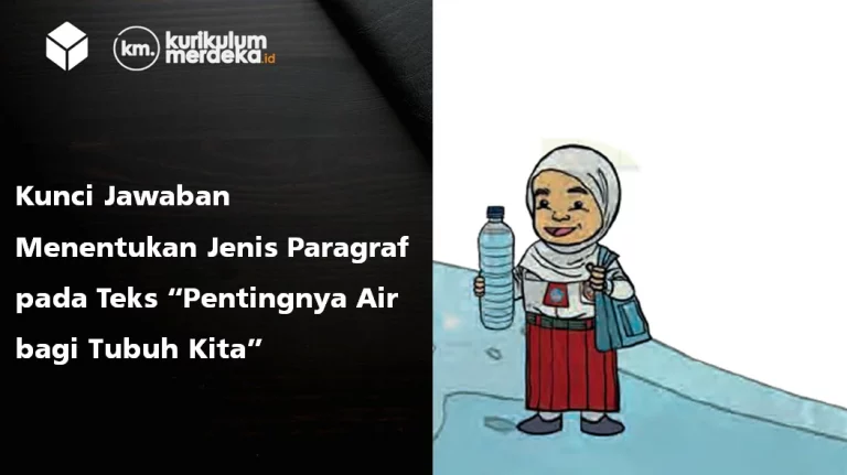 Kunci Jawaban Menentukan Jenis Paragraf pada Teks “Pentingnya Air bagi Tubuh Kita”